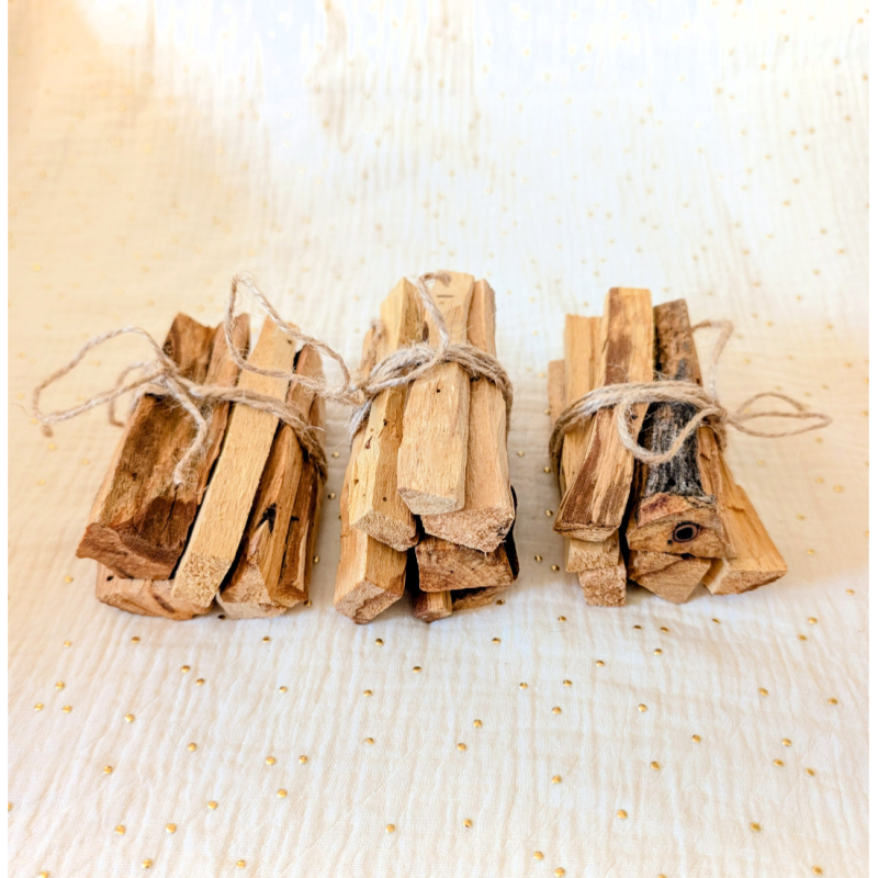 Bâtons de Palo Santo naturel (90 g) — Bois sacré de purification & fumigation