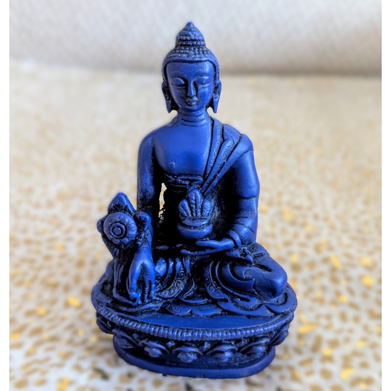 Bouddha médecine / Sangye Menla - Statuette en résine