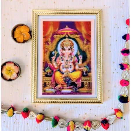 Carte lenticulaire 3D Seigneur Ganesh (format carte postale)