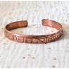 Bracelet Om Namah Shivaya en cuivre pur gravé made in Népal
