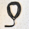 Mala en agate noire