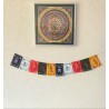 Mini drapeaux velours — Drapeaux tibétains Mantra Om Mani Padme Hum