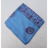 Varanasi Bleu Ciel - Châle Hindou