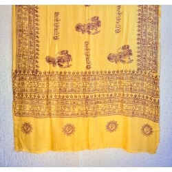Varanasi Jaune -Châle Hindou
