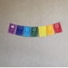 Drapeaux des 7 chakras (90 cm) — Harmonie & alignement énergétique