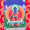 Mini Tangka du Bouddha médecine / Sangye Menla